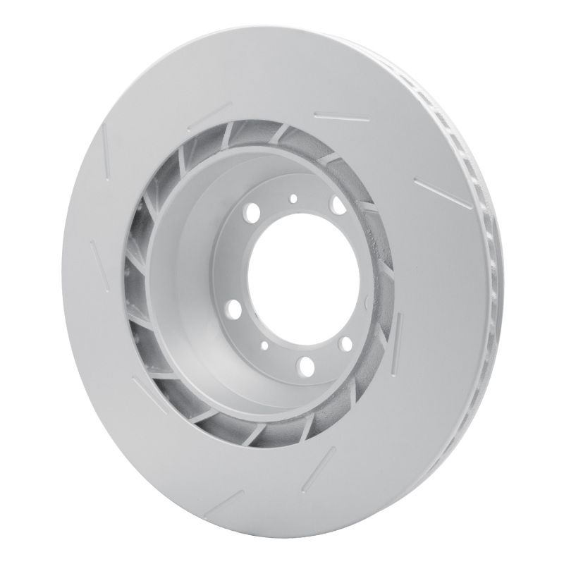 Porsche Panamera Brake Rotor (1) - Right Rear - R1 Concepts - Slotted GeoSPEC - `10-`16